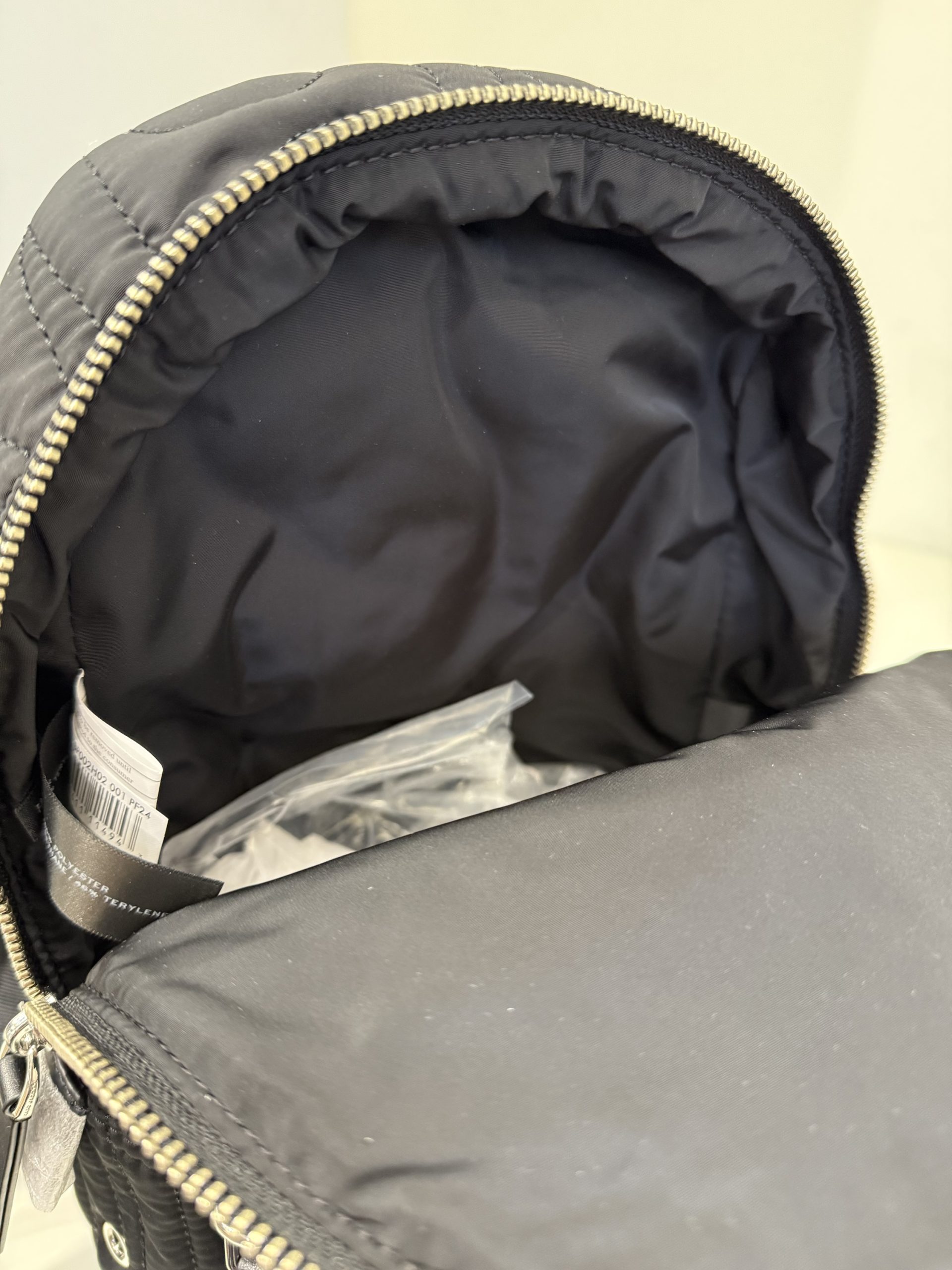 Marc Jacobs Nylon Jumbled Logo Small Backpack in Black - Image 4