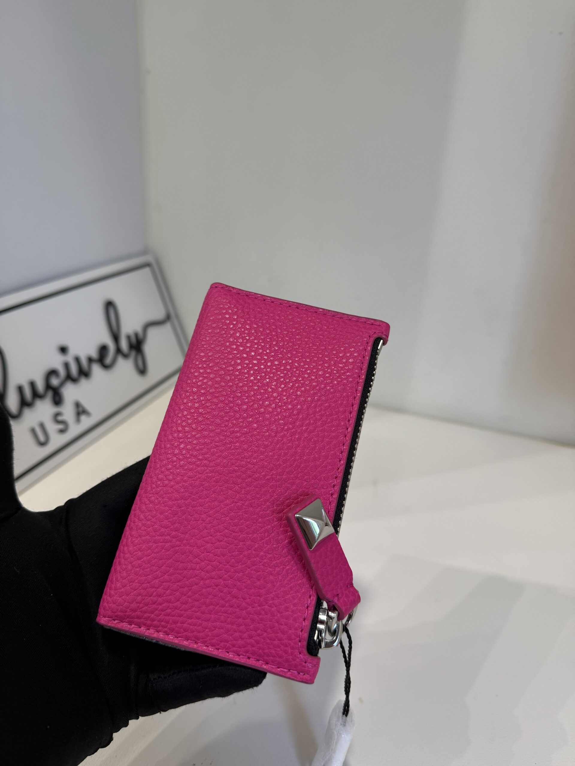 Marc Jacobs Small Slim Bifold Wallet in Hot Pink - Image 4