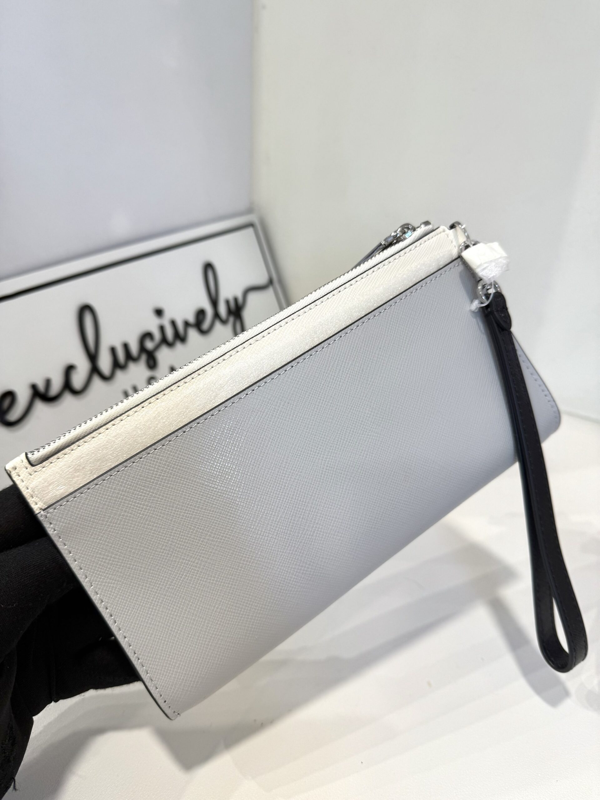 Kate Spade Madison Double Zip Wristlet in Platinum Grey - Image 4