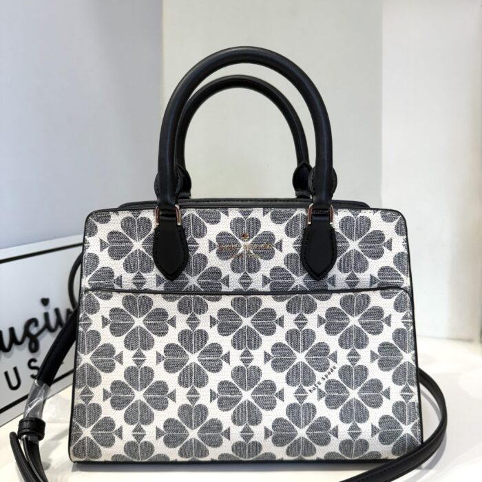 Kate Spade Signature Spade Flower Small Satchel In Black Multi