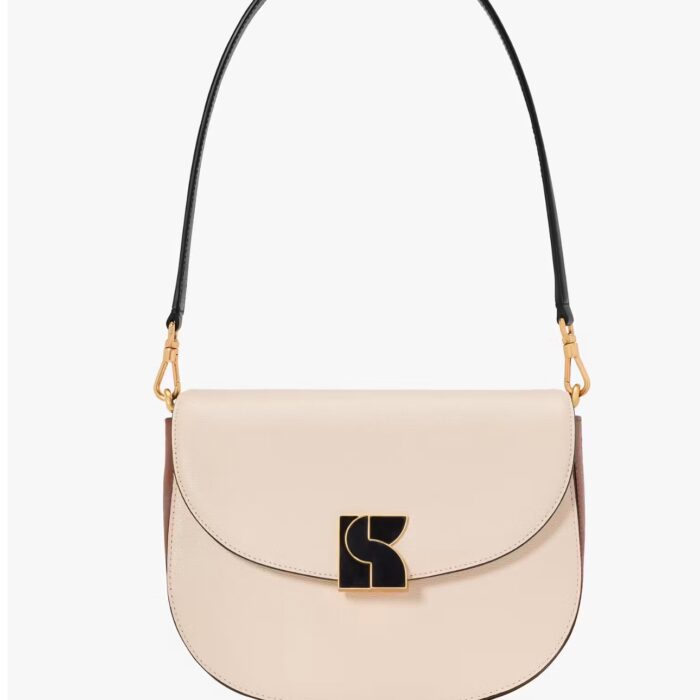 Kate Spade Dakota Colorblocked Medium Saddle Bag (Retail Collection)