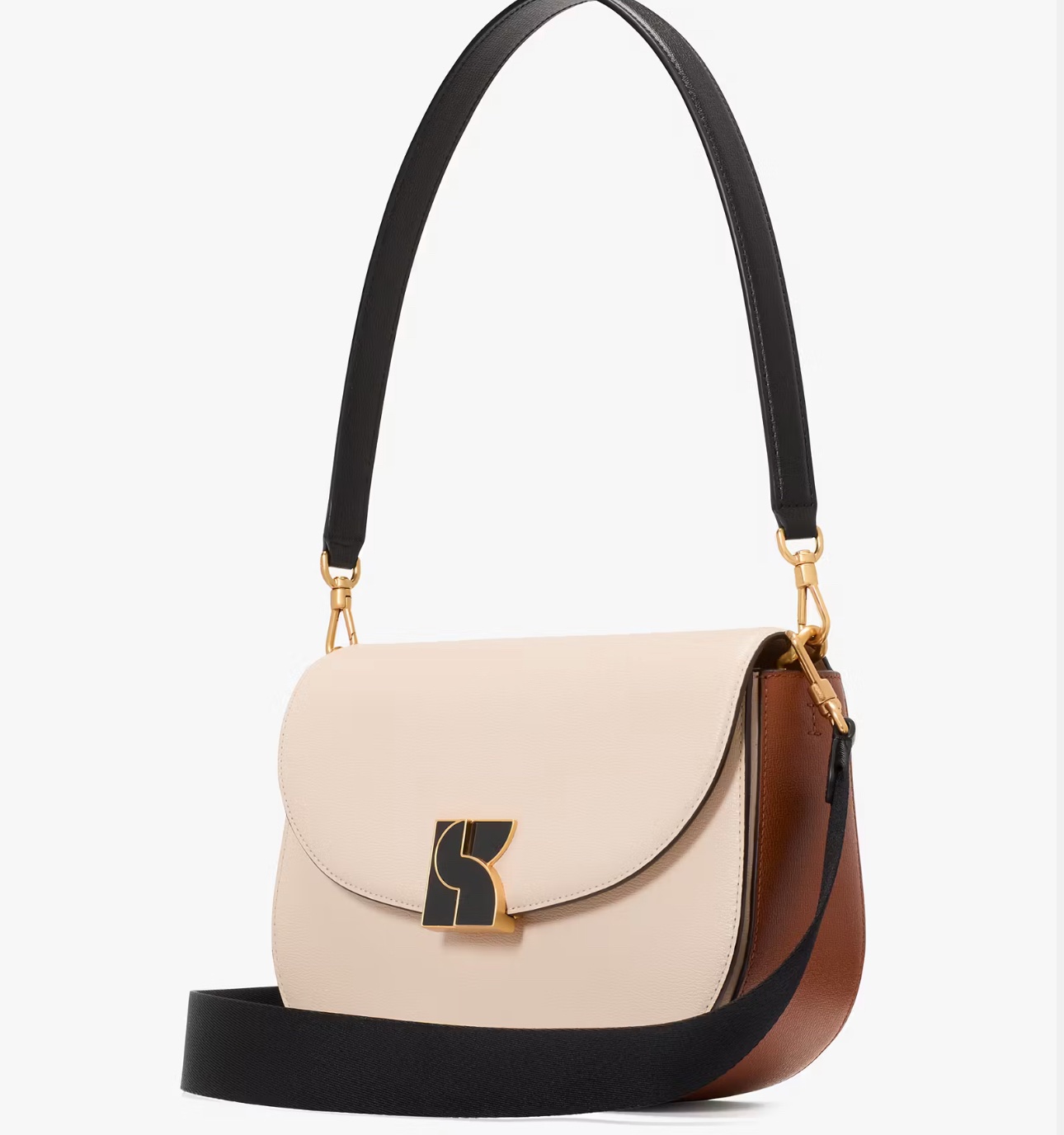 Kate Spade Dakota Colorblocked Medium Saddle Bag (Retail Collection) - Image 3