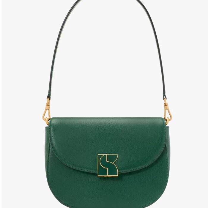 Kate Spade Dakota Medium Saddle Bag In Arugula (Retail Collection)
