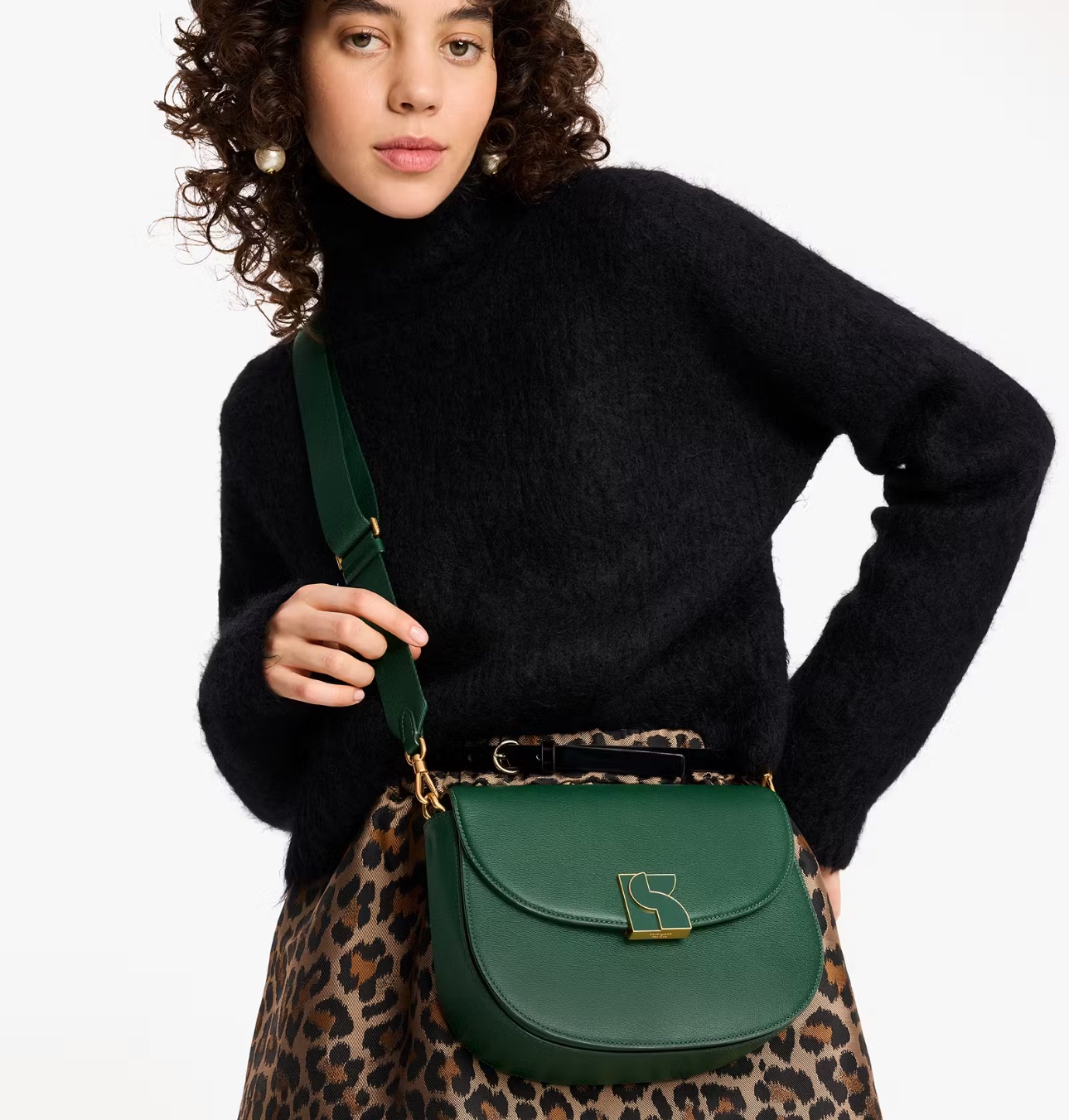 Kate Spade Dakota Medium Saddle Bag In Arugula (Retail Collection) - Image 6
