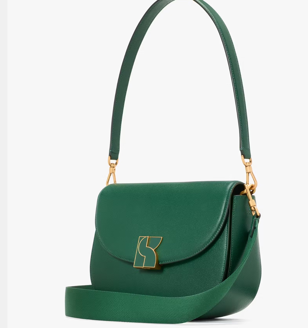Kate Spade Dakota Medium Saddle Bag In Arugula (Retail Collection) - Image 2