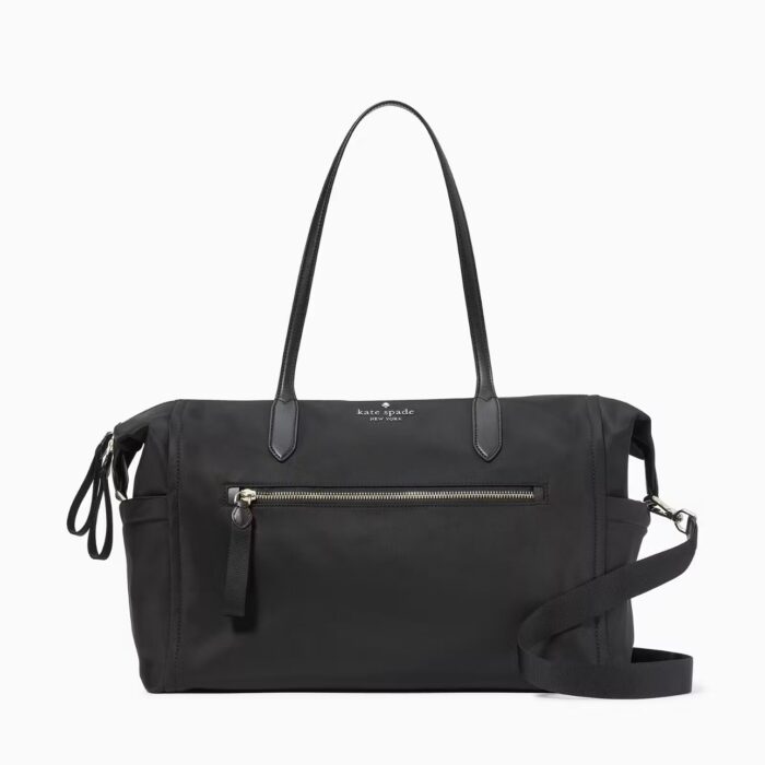 Kate Spade Chelsea Nylon Large Weekender In Black