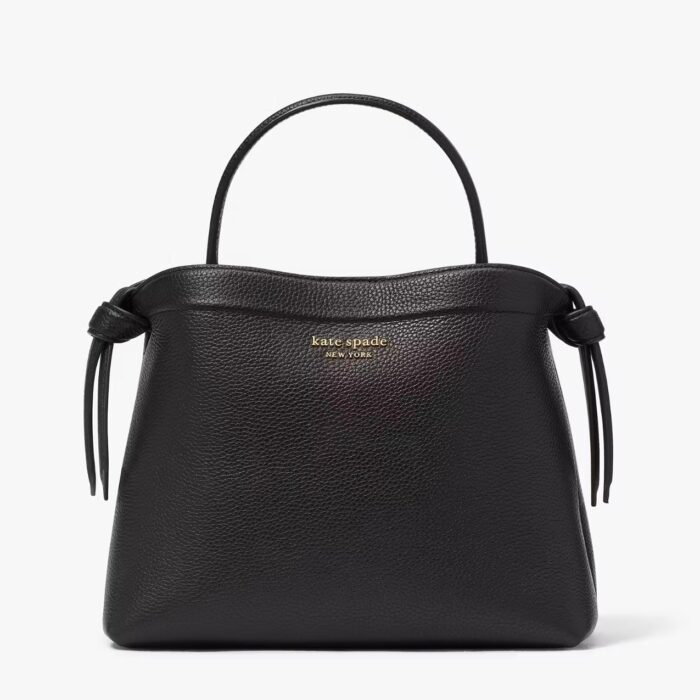 Kate Spade Knott Medium Top Handle Bag in Black (Retail Collection)
