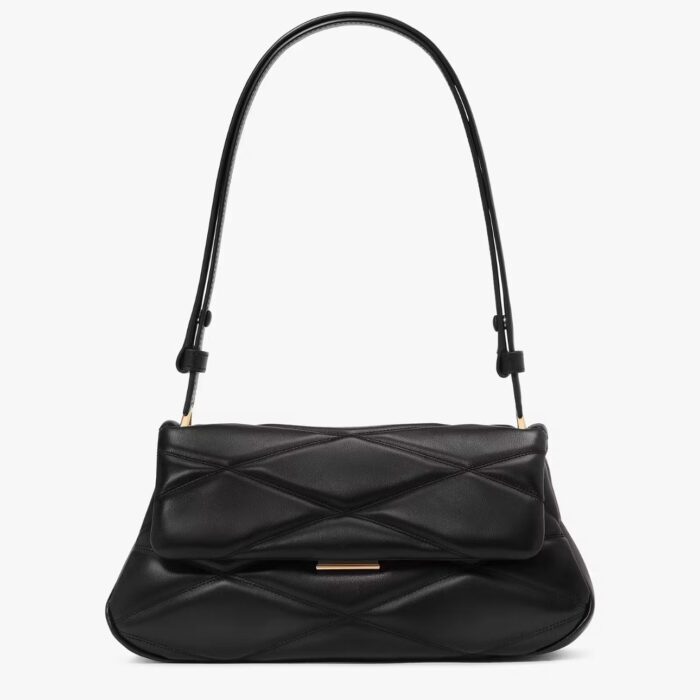 Kate Spade Grace Quilted Convertible Shoulder Bag In Black (Retail Collection)