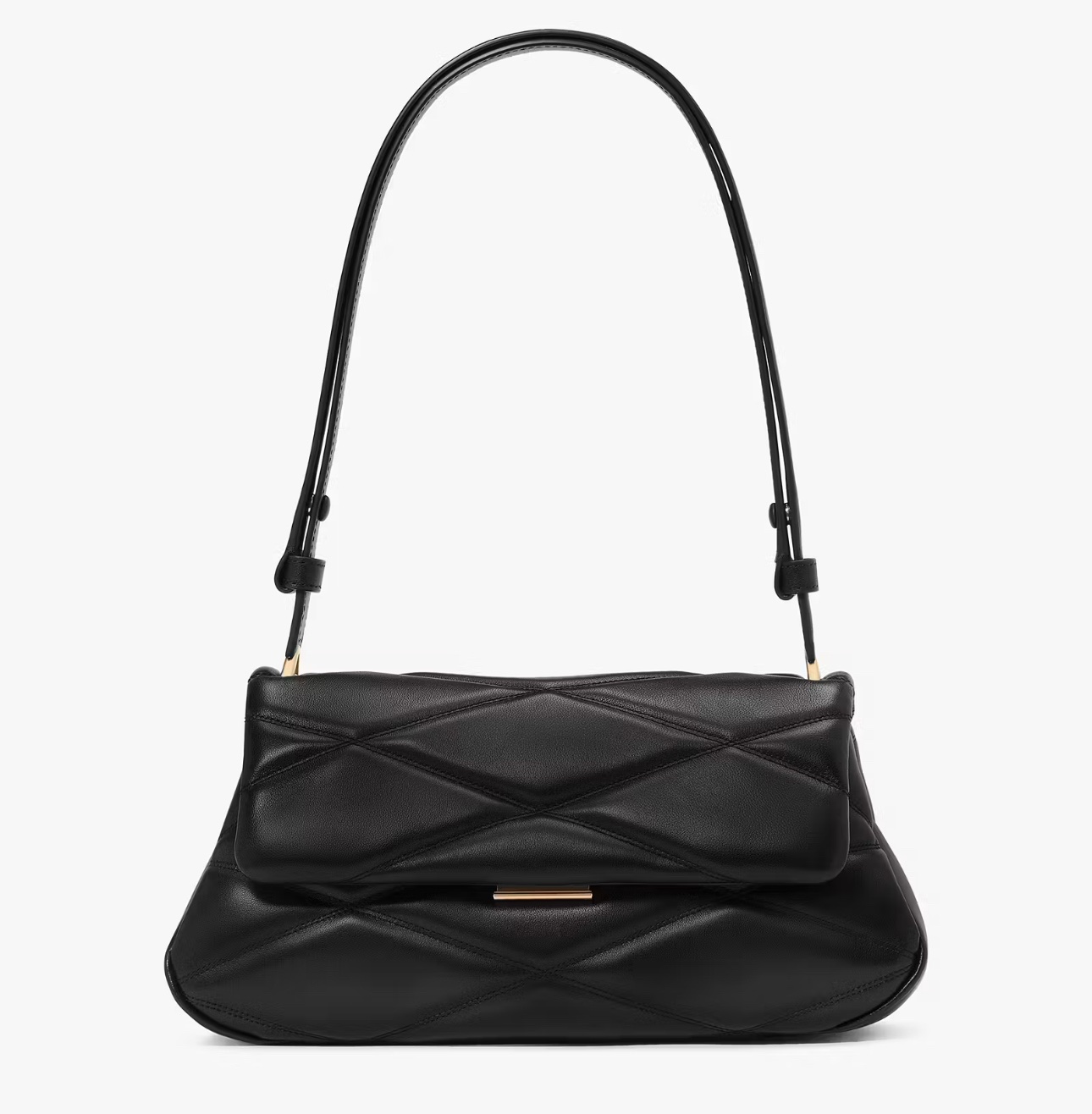 Kate Spade Grace Quilted Convertible Shoulder Bag In Black (Retail Collection)