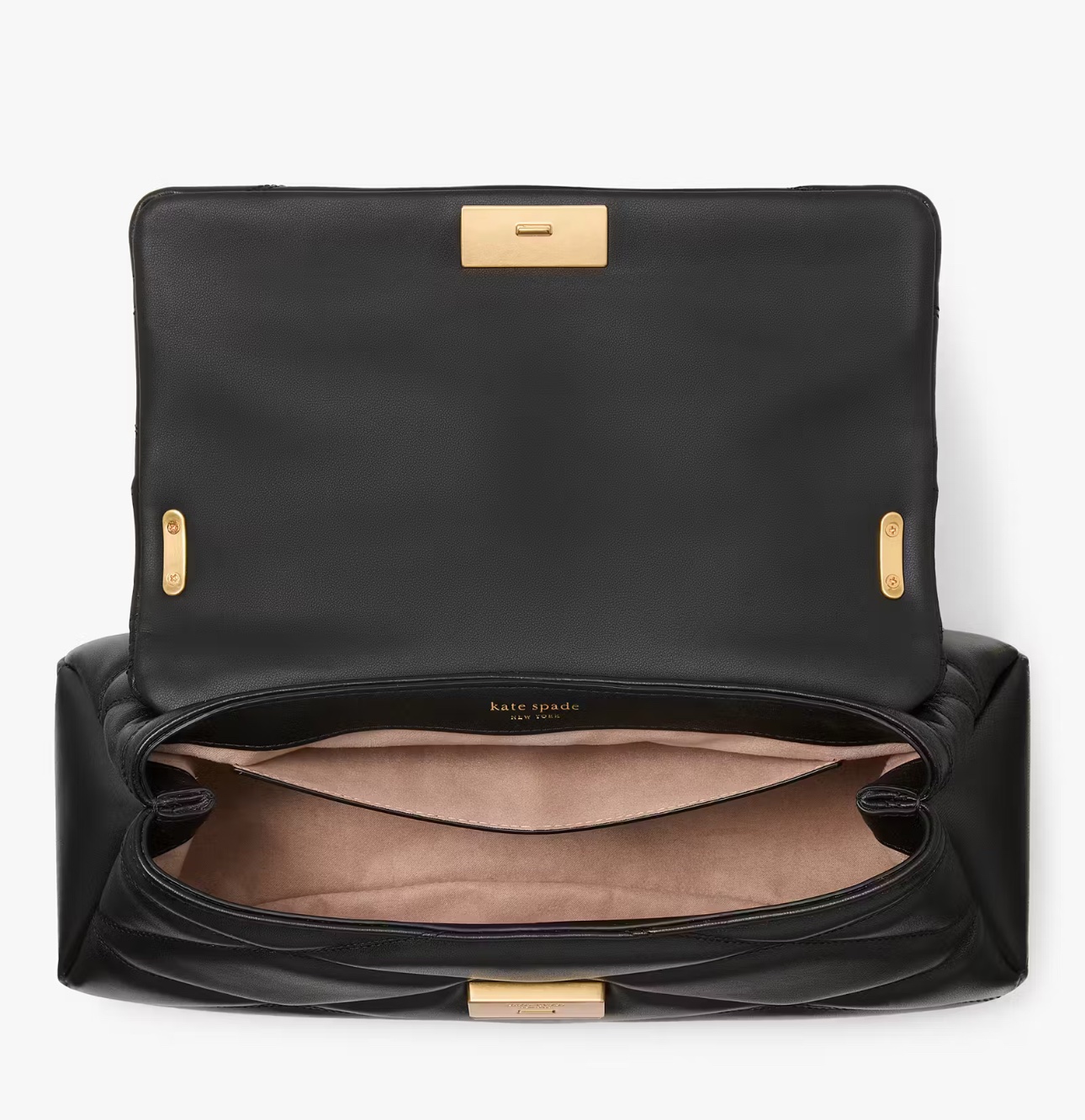 Kate Spade Grace Quilted Convertible Shoulder Bag In Black (Retail Collection) - Image 3