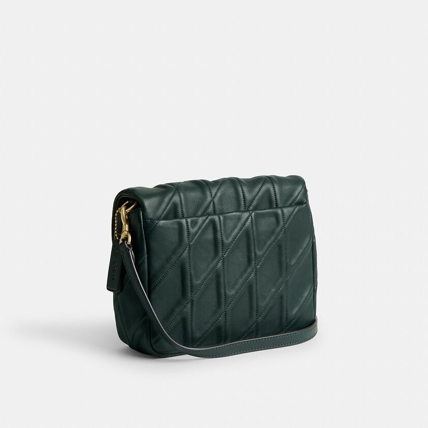 Coach Times Square Tabby Shoulder Bag With Quilting in Forest (Retail Collection) - Image 3