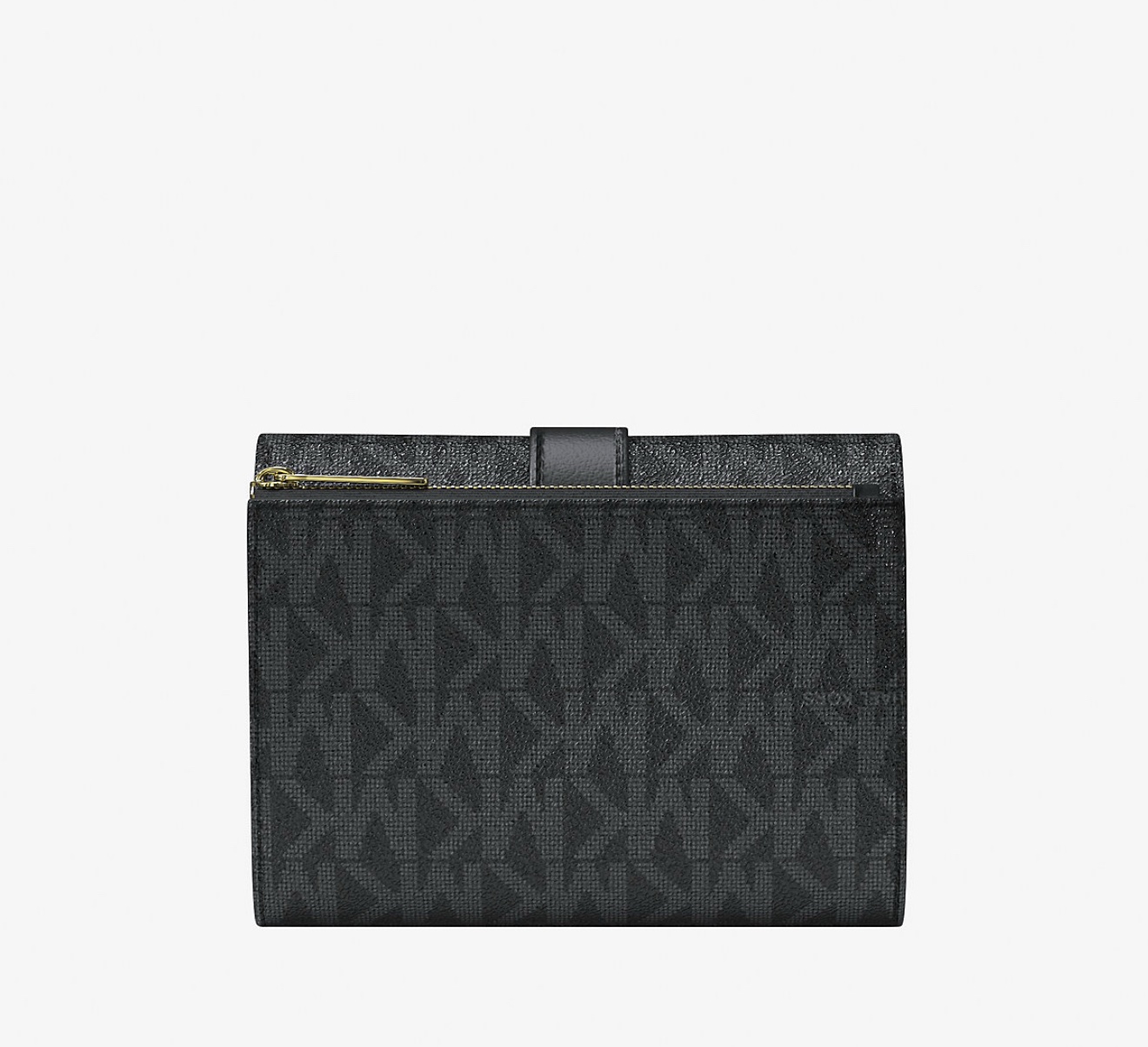 Michael Kors Greenwich Medium Trifold Wallet in Signature Black - Image 3