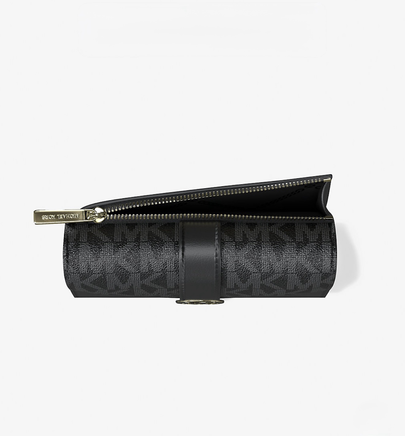 Michael Kors Greenwich Medium Trifold Wallet in Signature Black - Image 4