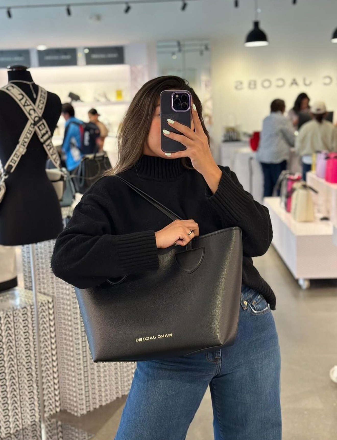 Marc Jacobs On Your Marc Tote in Black - Image 4