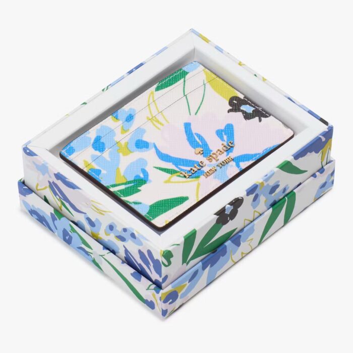 Kate Spade Boxed Madison Floral Small Slim Card Holder