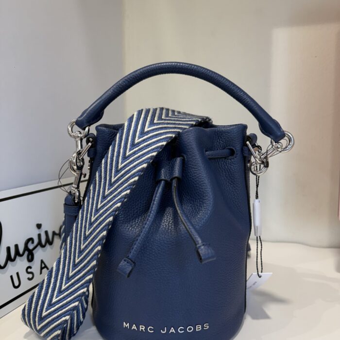 Marc Jacobs The Groove Webbing Bucket Bag In Azure Blue