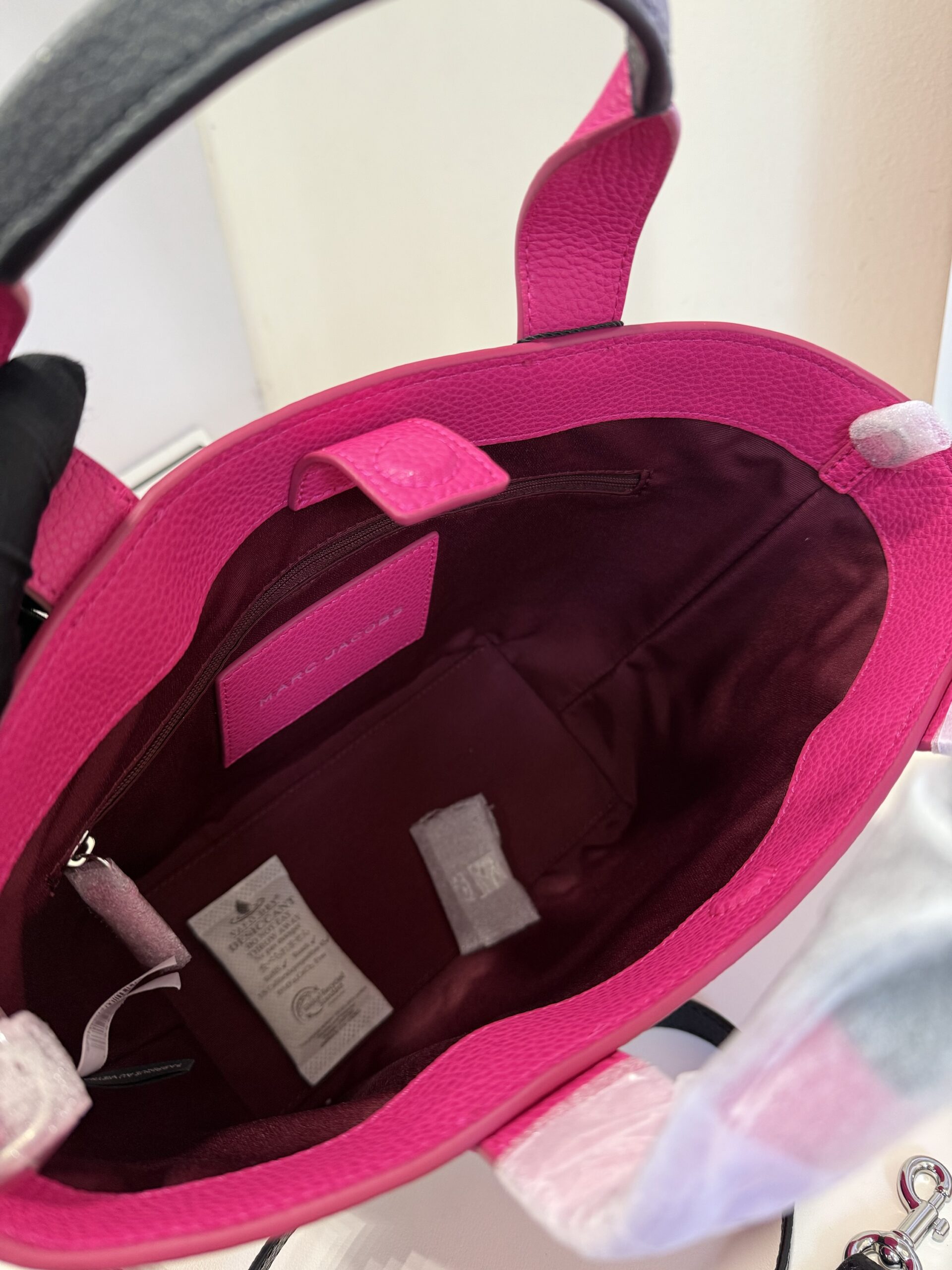 Marc Jacobs Small Leather Tote in Hot Pink - Image 3