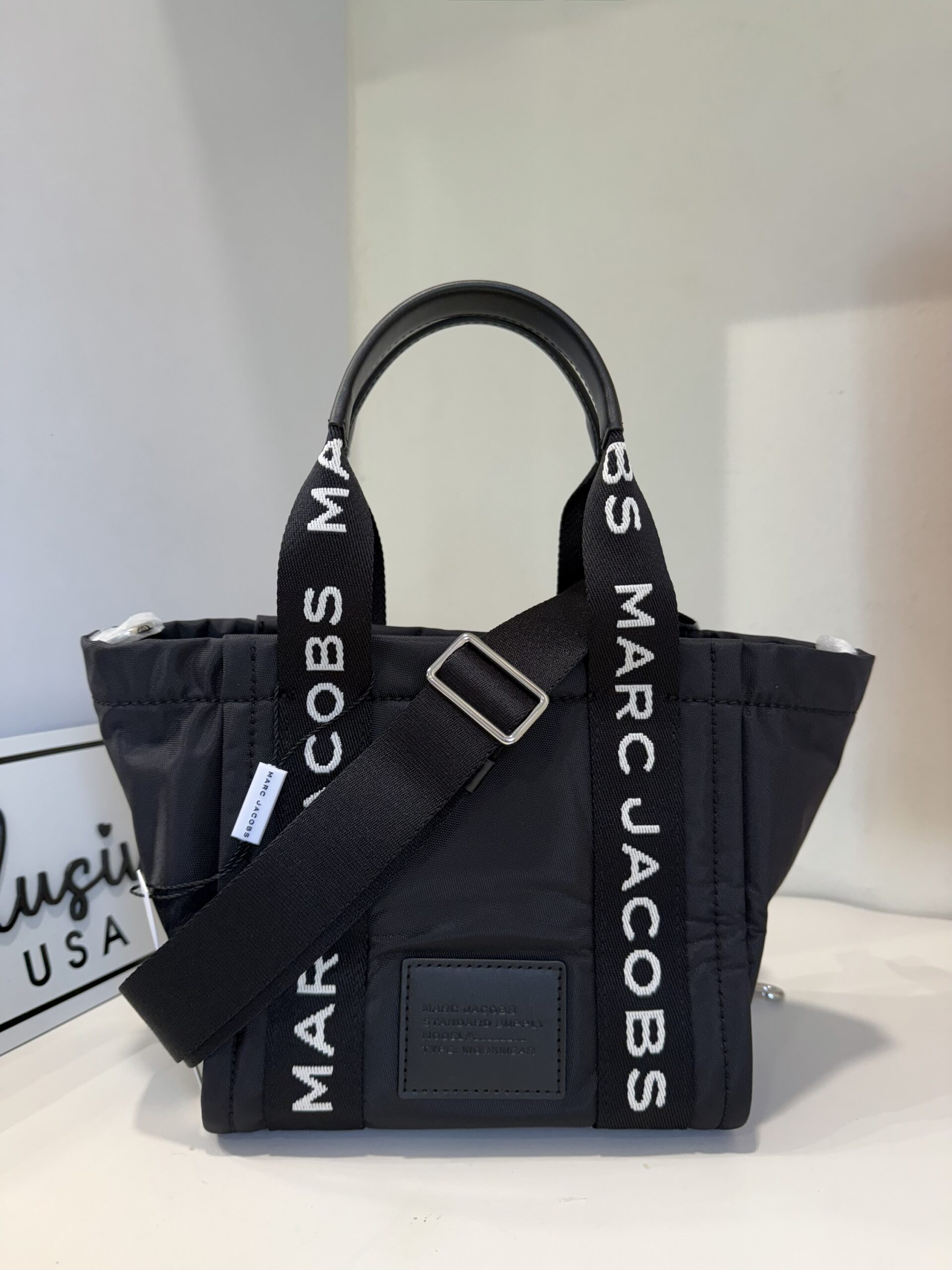 Marc Jacobs Nylon Marc-Et Small Tote in Black