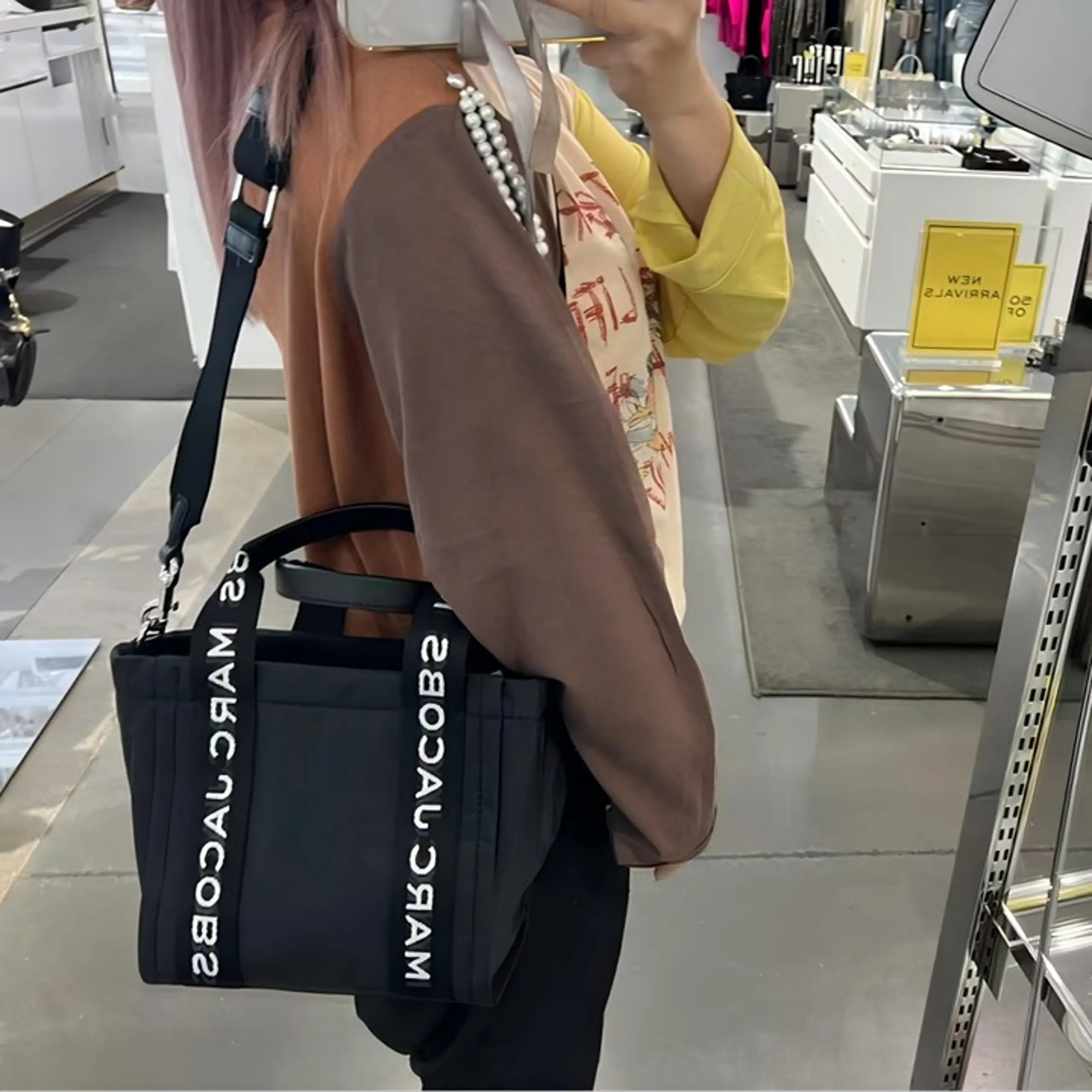 Marc Jacobs Nylon Marc-Et Small Tote in Black - Image 5