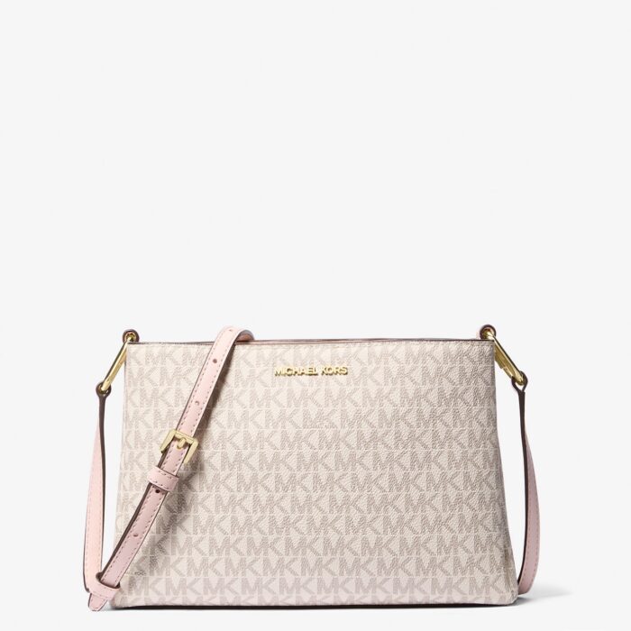 Michael Kors Trisha Medium Crossbody In Signature Blush