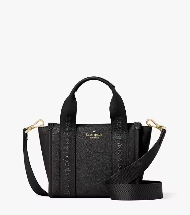 Kate Spade Kip Leather Mini Tote In Black