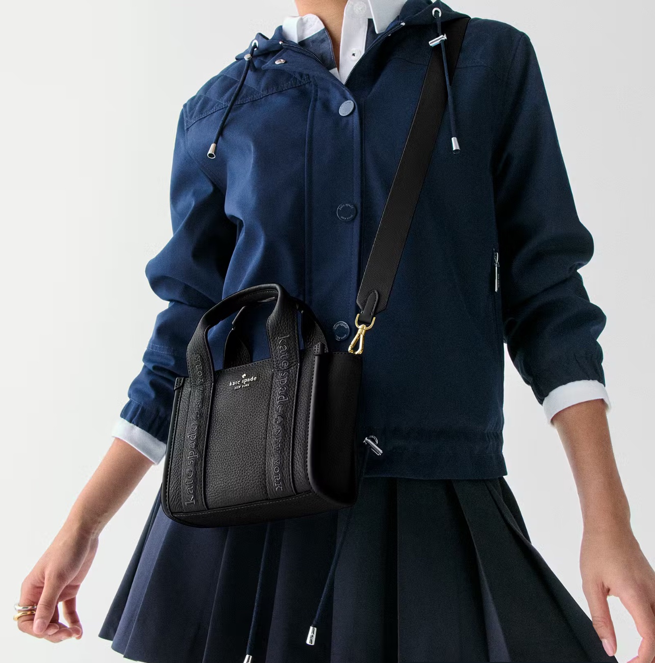 Kate Spade Kip Leather Mini Tote In Black - Image 4