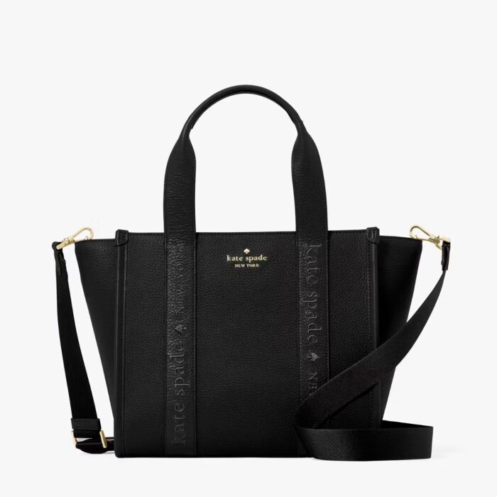 Kate Spade Kip Leather Small Tote In Black
