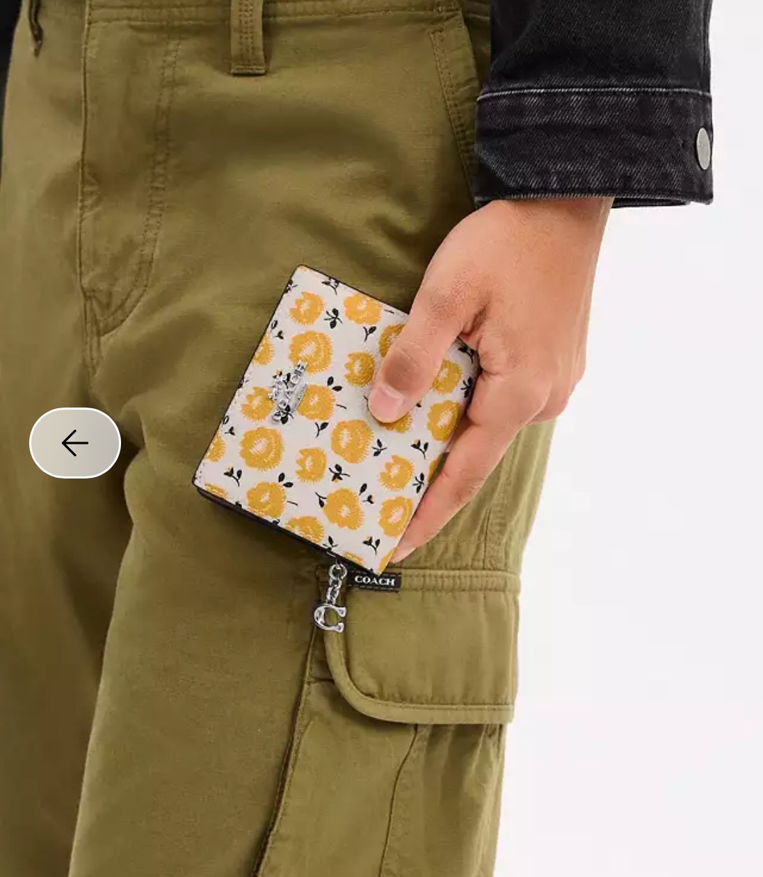 Coach Snap Wallet With Floral Print Buttercup Multi - Image 7